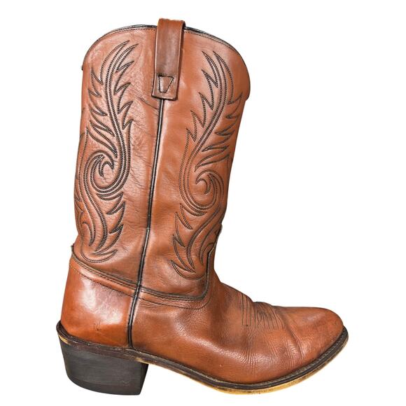 Vintage Acme Men’s Brown Leather Western Cowboy Boots Size US 12 D
